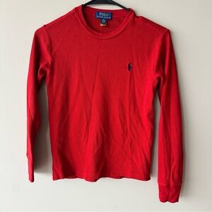 Polo by Ralph Lauren Kids Red Long Sleeve Shirt Size M 10-12